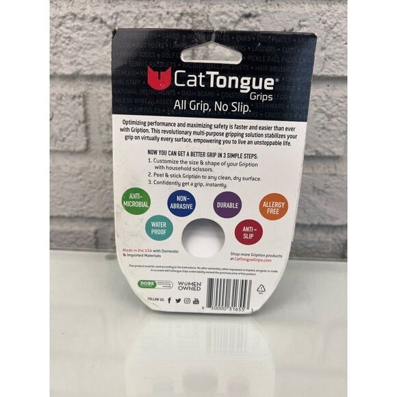 Cat Tongue Gription Multi-Purpose Black 2” - Picture 5 of 6